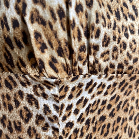 GUESS BY MARCIANO Leopard Print Silk Midi Dress Size 4 - Picture 2 of 15
